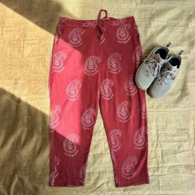Block Print Trousers Mens